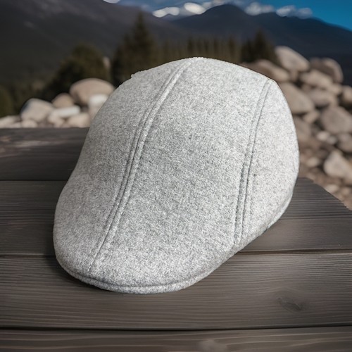 Tweed hat flat - tweed, cap