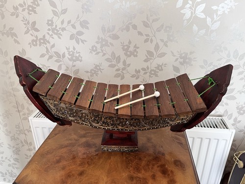 Vintage hand carved - , teak