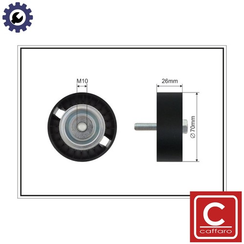 Deflectionguide pulley vribbed - deflectionguide,