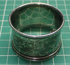 Antique Solid Silver napkin ring With Hallmarks for 1914 LJ58