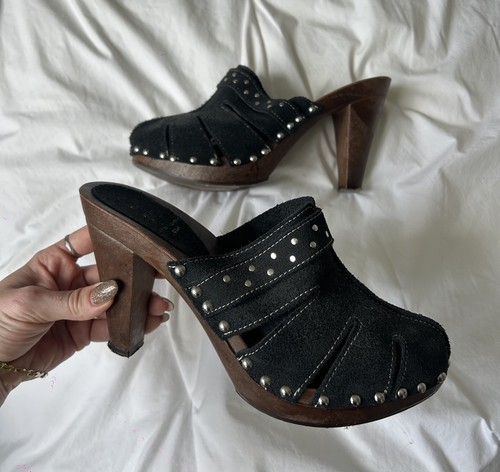 Vintage italian black studded - vintage,