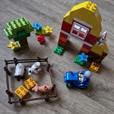 LEGO Duplo Farm Set 6141 Farmer Tractor with Animals Complete Set
