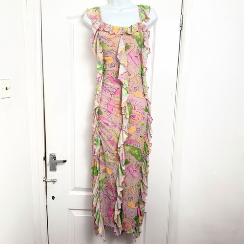 Monki ruffle maxi - maxi, dress