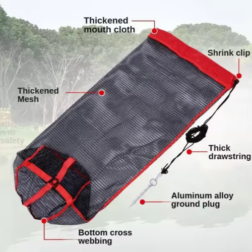 Collapsible fishing mesh - fishing, bag