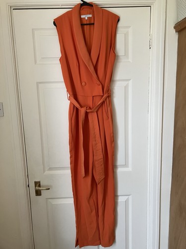 Next orange plunge jumpsuit - plunge,