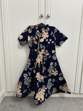 Stylish Floral 8-10 Years Girls Dress Suitable at any weather