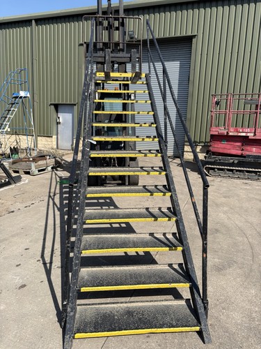 Metal container stairs - container,