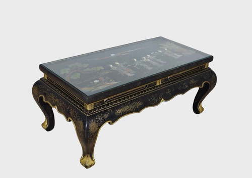 Chinese coffee table black - coffee, in