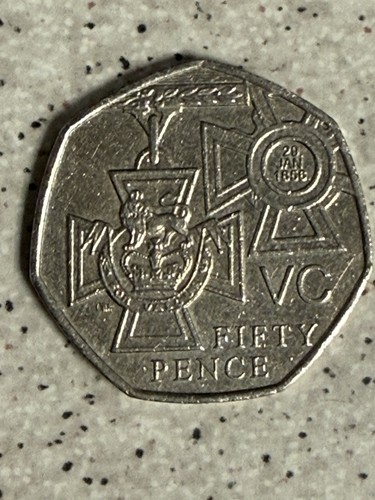 2006 victoria cross medal 50p - victoria,