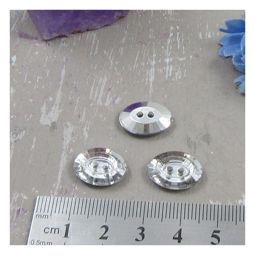 Silver sew crystal bling - on,