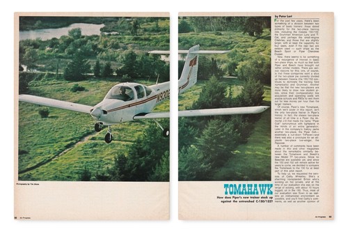 Piper tomahawk aircraft report - tomahawk,