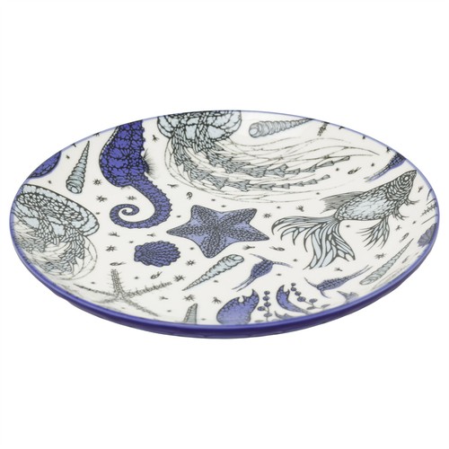Nautical sea life side plate - sea,