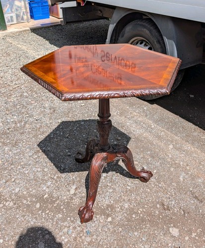 Vintage mahogany tripod wine - vintage,