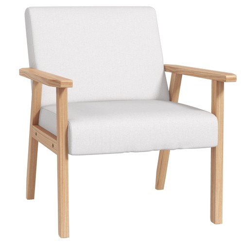 Cream white accent - cream, chair
