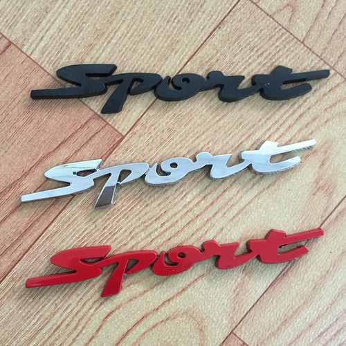 Sport logo metal chrome - 3d,