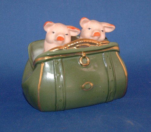 Antique porcelain piglet - antique,
