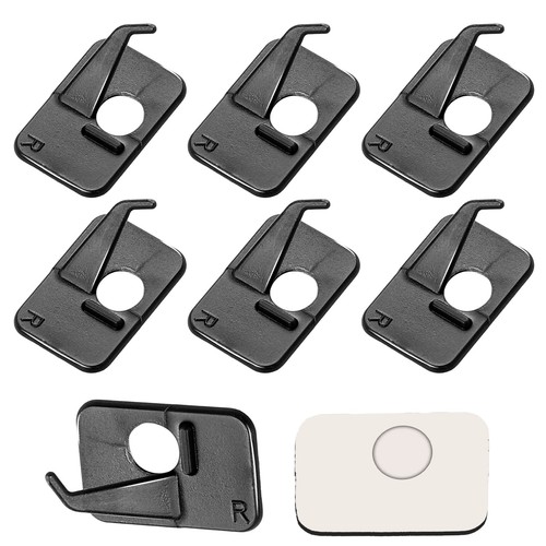 6pcs plastic arrow rest - arrow, black