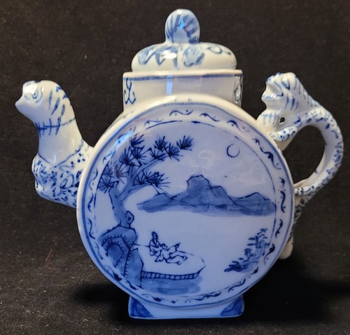Vintage chinese blue and white - blue,
