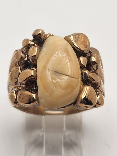 Mens solid yellow gold - 9k,
