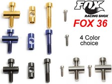 FOX 36: 2 screws and 2 barrels in Titanium - 43% lighter! 4 colors on choice