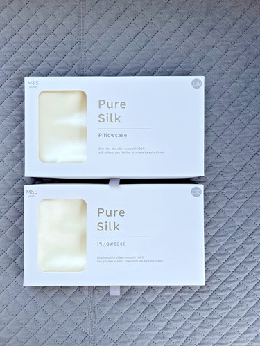 100 pure silk - m&s, pillow