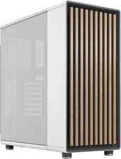 North Chalk White - Wood Oak Front - Mesh Side Panels - Two 140Mm Aspect PWM Fan