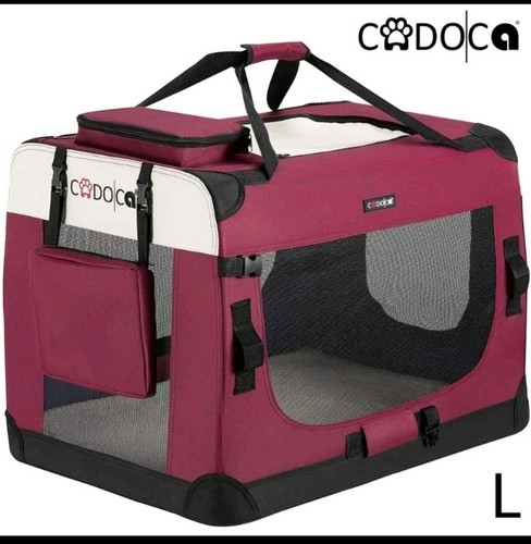 Pet box carrier pink cadoca - pink,