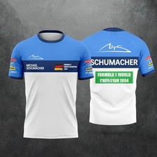 Michael Schumacher Retro F1 Bennetton Style Quick-Drying Breathable T Shirt