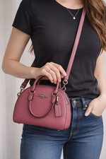 Coach Raspberry Leather Mini