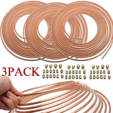 3X 25ft Copper Brake Pipe Hose