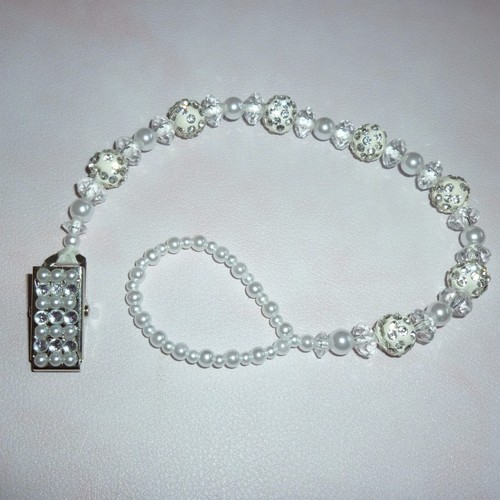 White pearl shamballa crystal - shamballa,