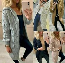 Women Ladies Cardigan Cable