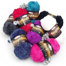 TRUFFLE Glitz Eyelash Knitting Yarn Sparkle Soft Teddy Bear Fur King Cole 100g