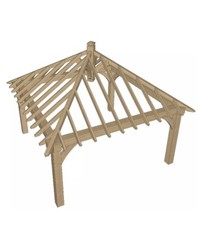 🪚3.5n X 2m  OAK  GAZEBO /