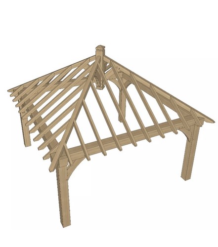 Oak gazebo hot - 3m,