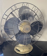 Vintage Verity’s Limit 1950s Electric Fan 12” 2 Speed  Working Order