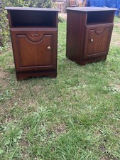 Rossmore Furniture. 2 x bedside cabinets  vgc dark solid wood 
