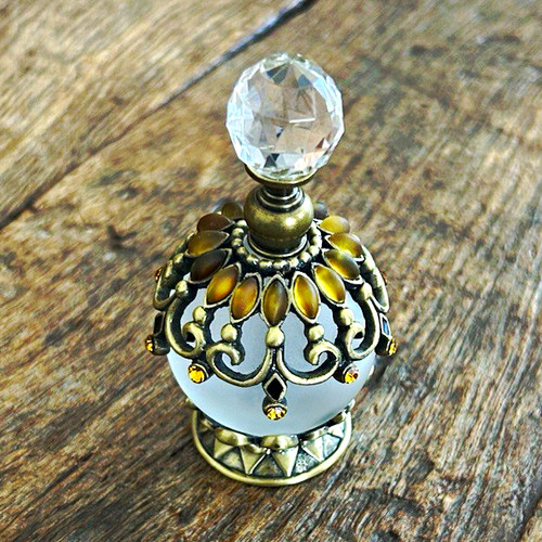 Frosted glass perfume - frosted, bottle
