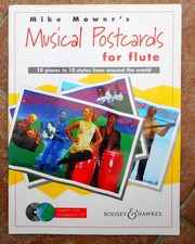 Musical Postcards for Flute - Mike Mower: 10 Pieces + CD Boosey Hawkes
