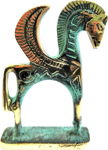 Bronze pegasus statue ancient - pegasus,