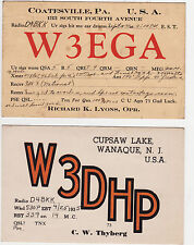2 x QSL Cards USA 1934/35