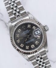 Rolex Datejust Ladies 26mm with Slate Grey Diamond Dial - Box & Papers