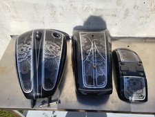 Petrol fuel gas tank & tins for a Harley Davidson Fat Bob 114 M8