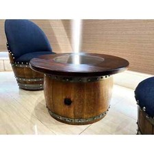 Mid-Wine Barrel Wood-Glass