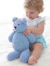 0197 Knitting Childs Teddy Bear Toy 14ins Super Chunky - Vintage Pattern Copy
