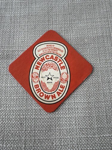 Newcastle brown ale beer mat - brown,