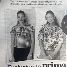 Prima Sewing Pattern Blouse