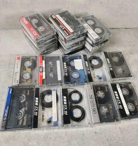 26x mixed used audio cassette - mixed,