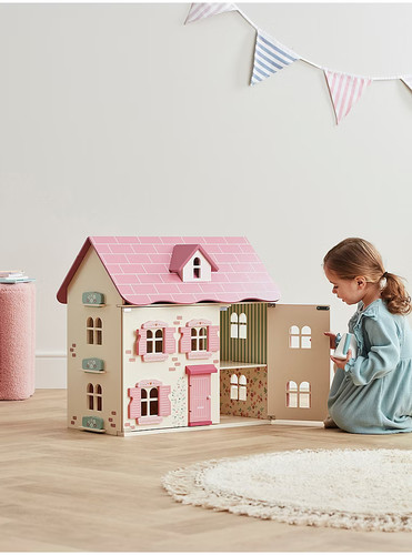 Pink purple dolls house - pink,
