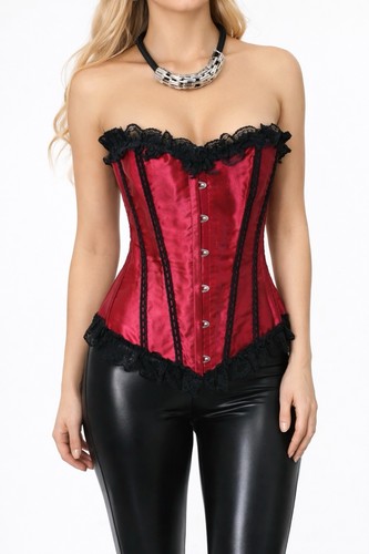 Ladies red corset - ladies,
